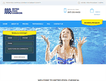 Tablet Screenshot of metro-pool.com